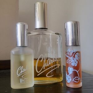Vintage/Used CHARLIE Perfume Cologne Lot 3 Bottles